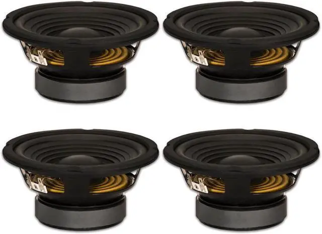 Main image of 4 Goldwood Sound GW-206/8 OEM 6.5" Woofers 180 Watts each 8ohm Replacement Speakers