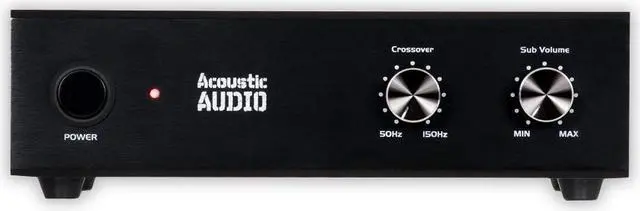 Alt view image 2 of 6 - Acoustic Audio WS1005 Passive Subwoofer Amp 200 Watt Amplifier for Home Theater