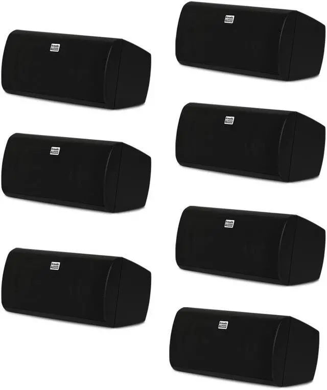 Main image of Acoustic Audio AA35CB Indoor 3 Way Speakers 2800 Watts Black Bookshelf 7 Speaker Set AA35CB-7S