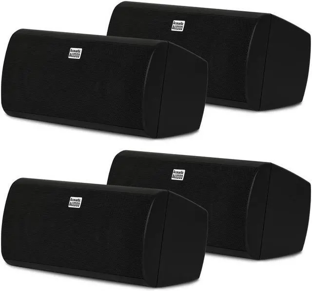 Main image of Acoustic Audio AA35CB Indoor 3 Way Speakers 1600 Watts Black Bookshelf 2 Pair Pack AA35CB-2PR