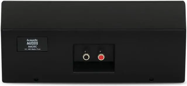 Alt view image 4 of 5 - Acoustic Audio AA35CB Indoor 3 Way Speakers 1200 Watts Black Bookshelf 3 Speaker Set AA35CB-3S