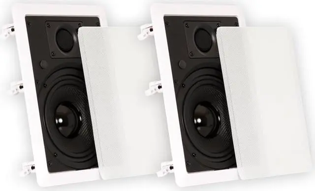 Main image of Theater Solutions by Goldwood TS65W In Wall 6.5" Speakers Surround Sound Home Theater Pair