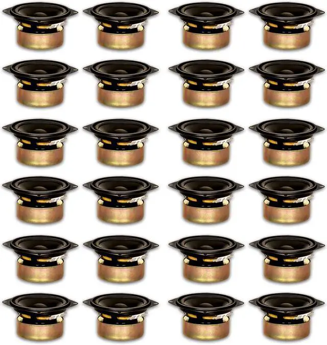 Main image of 24 Goldwood Sound GW-204/4S Shielded 4" Woofers 70 Watt each 4ohm Replacement Speakers