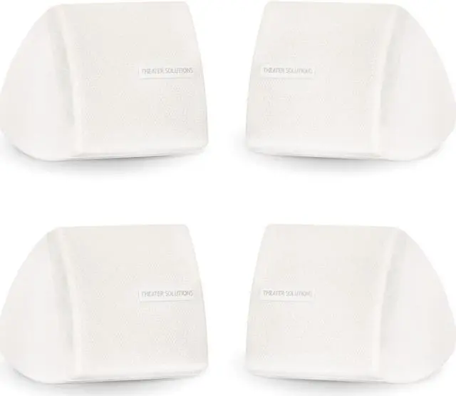 Main image of Theater Solutions TS30W Mountable Indoor Speakers White Bookshelf 2 Pair Pack