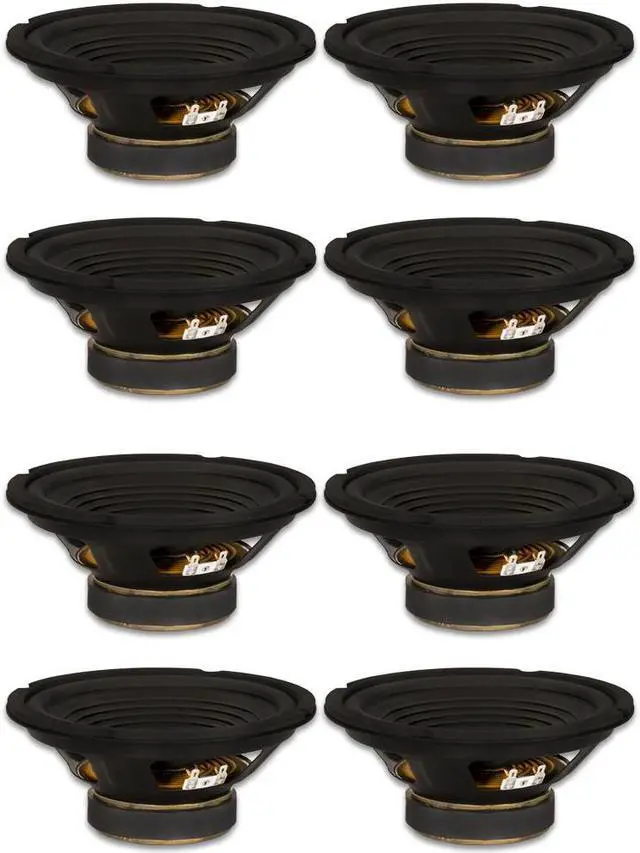 Main image of 8 Goldwood Sound GW-208/8 OEM 8" Woofers 200 Watts each 8ohm Replacement Speakers