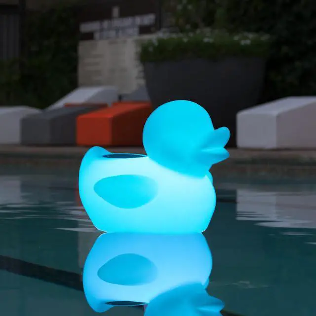 Alt view image 4 of 7 - Acoustic Audio Nightlight Bluetooth Duck Speaker Multi-Color Light Effects Water Speaker