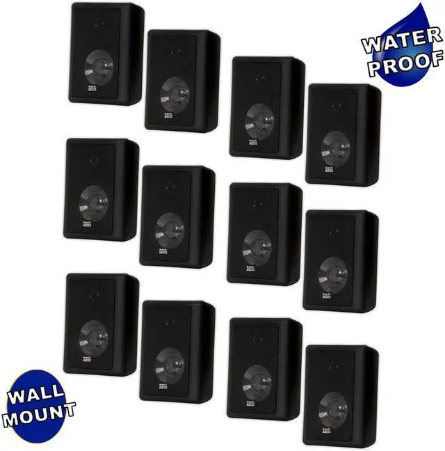 Main image of Acoustic Audio 151B Indoor Outdoor 2 Way Speakers 3600 Watt Black 6 Pair Pack 151B-6Pr