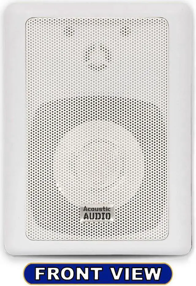 Alt view image 5 of 6 - Acoustic Audio 151W Indoor Outdoor 2 Way Speakers 3000 Watt White 5 Pair Pack 151W-5Pr