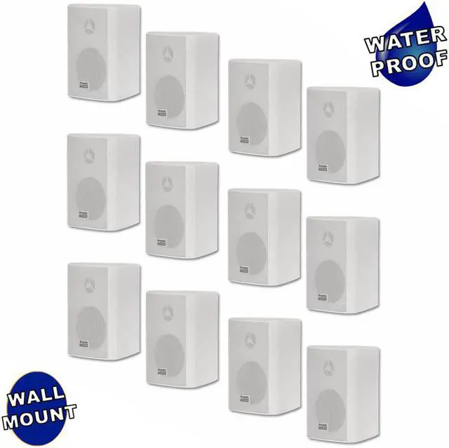 Main image of Acoustic Audio AA351W Indoor Outdoor 2 Way Speakers 3000 Watt White 6 Pair Pack AA351W-6Pr