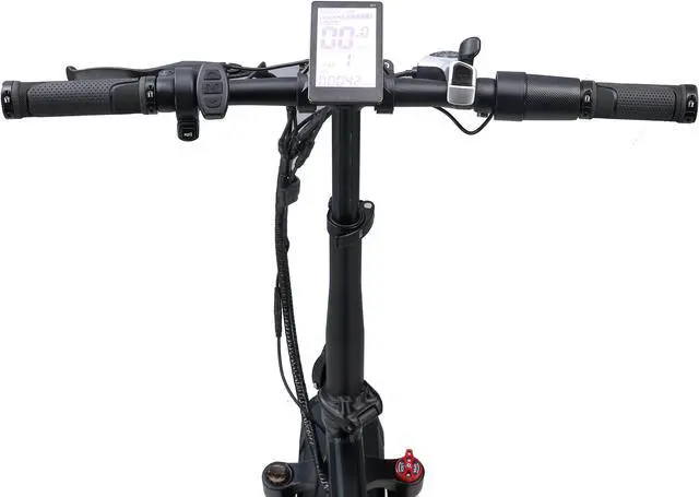 Alt view image 3 of 7 - RKS Foldable Electric Bike with 750W Motor, 48V 14.5Ah Battery, 20'' Fat Tires, LCD Display, LED Lights, 7-Speed Gears, Up to 24MPH - Gray/Black