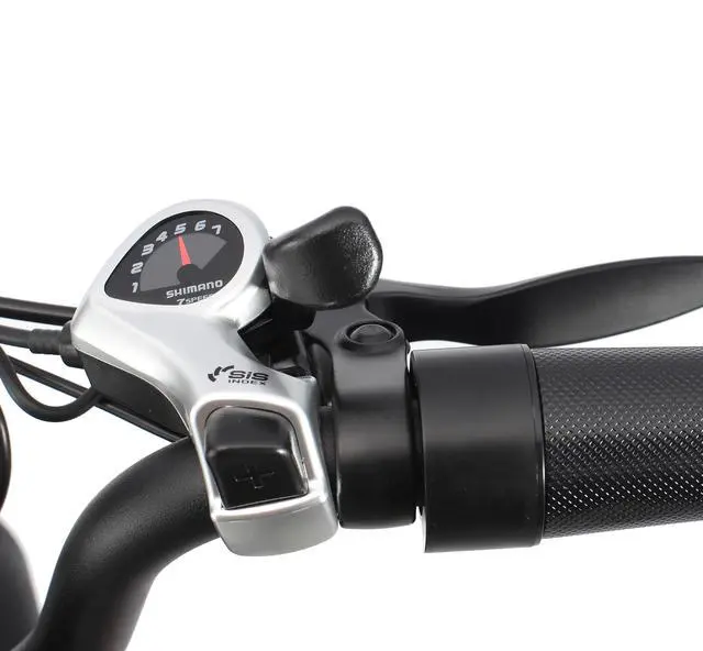 Alt view image 5 of 7 - RKS Foldable Electric Bike with 750W Motor, 48V 14.5Ah Battery, 20'' Fat Tires, LCD Display, LED Lights, 7-Speed Gears, Up to 24MPH - Gray/Black