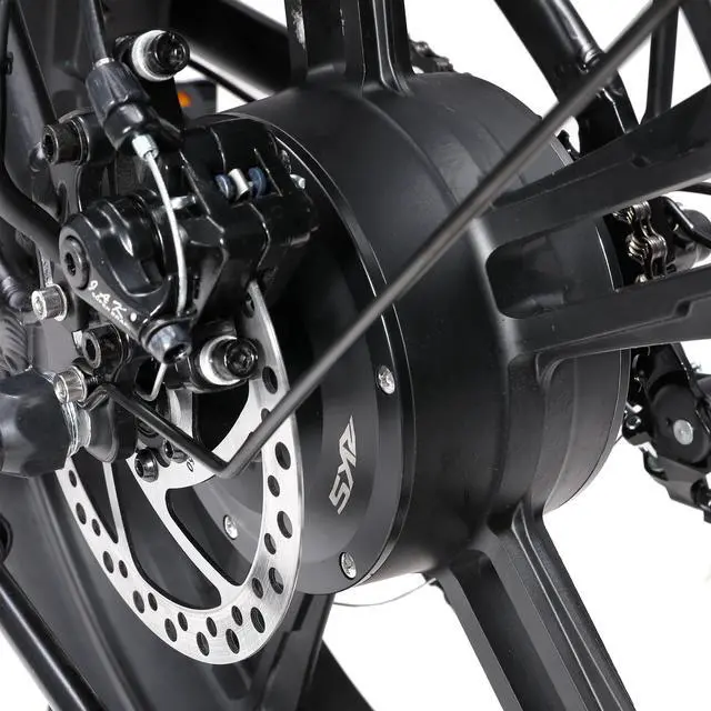 Alt view image 7 of 7 - RKS Foldable Electric Bike with 750W Motor, 48V 14.5Ah Battery, 20'' Fat Tires, LCD Display, LED Lights, 7-Speed Gears, Up to 24MPH - Gray/Black