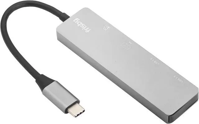 Alt view image 2 of 7 - Frisby USB Type-C Hub, Hub Adapter With USB C Charging Port, 4K HDMI, 2 USB 3.0 Ports, Compatible For MacBook Pro 2018 2017 2016, Google Chromebook Pixelbook, XPS, Samsung S9, S8 & more, Plug and Play