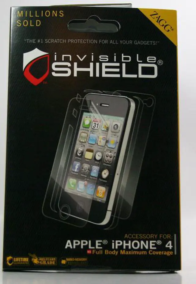 Alt view image 2 of 6 - Invisibleshield for the Apple iPhone 4 (Maximum Coverage)