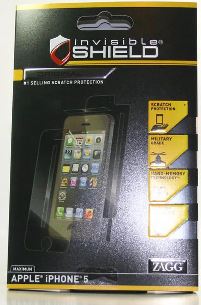 Main image of Zagg InvisibleShield Full Body Maximum ( Covers Front Back & Sides )Protector for Apple Iphone 5 APLIPHONE5MC