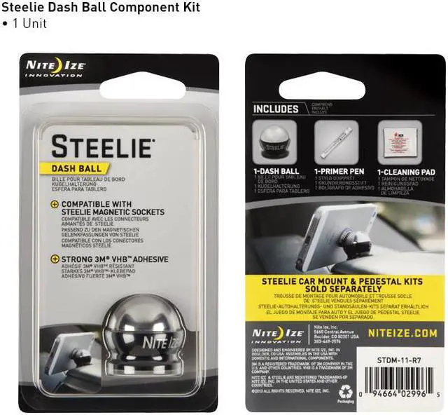 Alt view image 2 of 13 - NITE IZE STDM-11-R7 Steelie Dash Ball,Stainless Steel