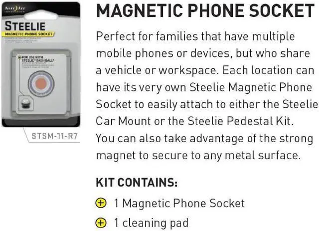 Alt view image 3 of 13 - NITE IZE STSM-11-R7 Steelie Magnet, Universal, Neodymium