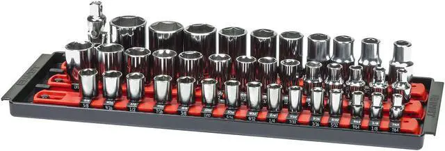 Alt view image 2 of 3 - Ernst Mfg 8490 RD Socket BOSS High-Density Tray w/3 Socket Rail Socket System