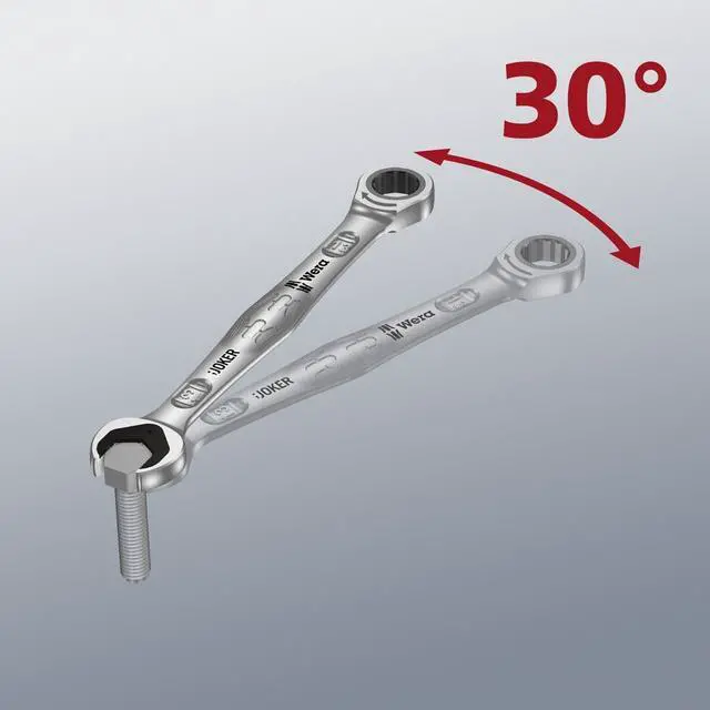 Alt view image 3 of 15 - Wera Combo Wrench St,Steel,Chrome,Standard  05020013001