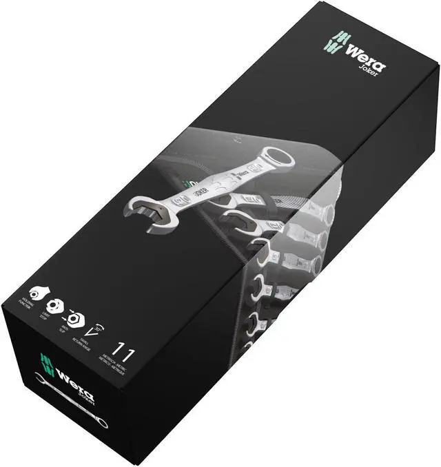 Alt view image 6 of 15 - Wera Combo Wrench St,Steel,Chrome,Standard  05020013001