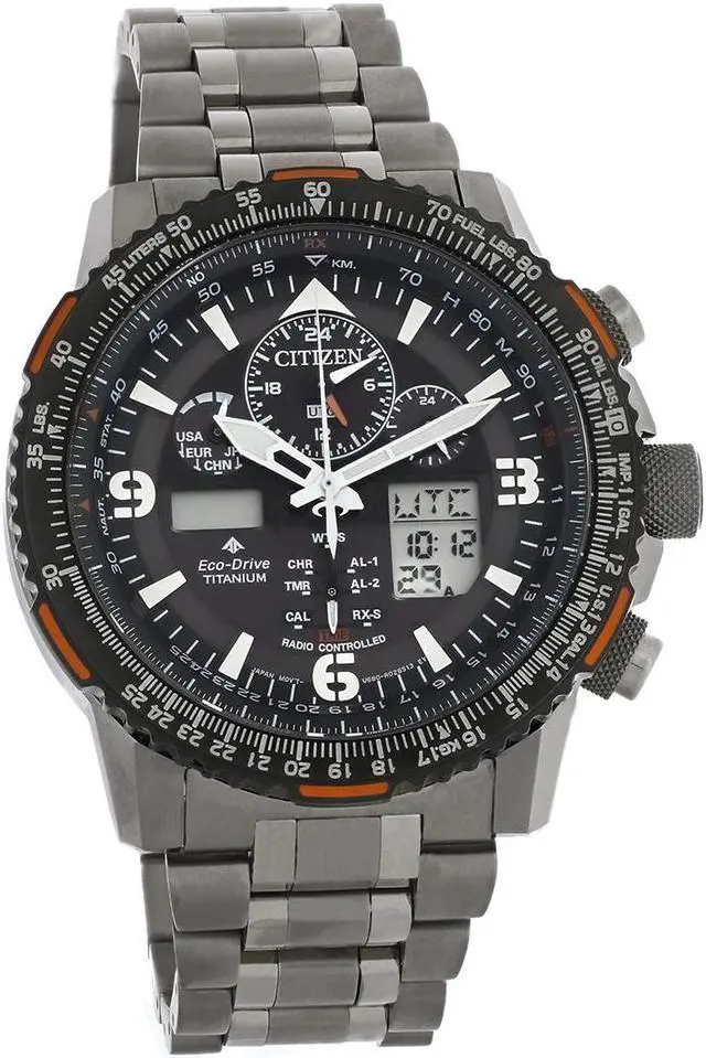 Alt view image 3 of 6 - Men's Citizen Eco-Drive Promaster Skyhawk A-T Solar Atomic Watch JY8108-53E