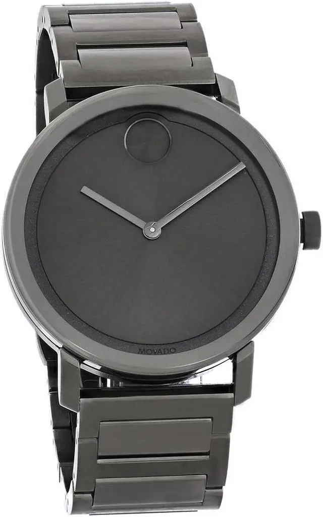 Main image of Movado Bold Series Mens Gunmetal ION Plated Swiss Quartz Watch 3600509