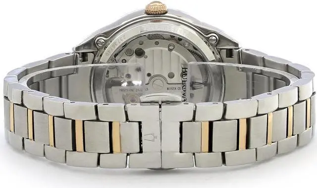 Alt view image 2 of 6 - Bulova Sutton Ladies 2-Tone Rose Gold Stainless Diamond Automatic Watch 98P170