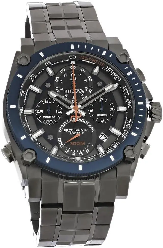 Main image of Bulova Precisionist Champlain UHF Carbon Fiber Dial Chronograph Watch 98B343