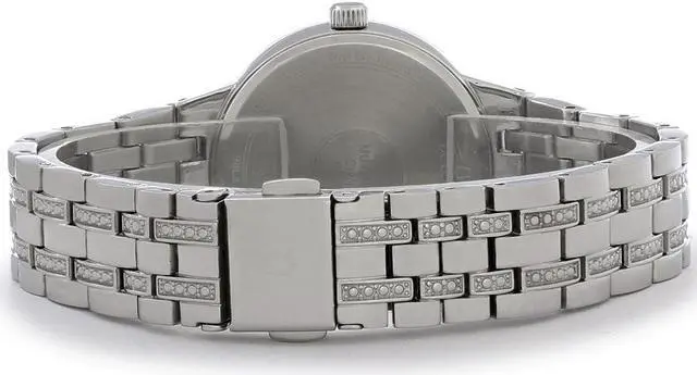 Alt view image 2 of 5 - Bulova Ladies Phantom Blue Dial Stainless Steel Crystal Quartz Watch 96L276