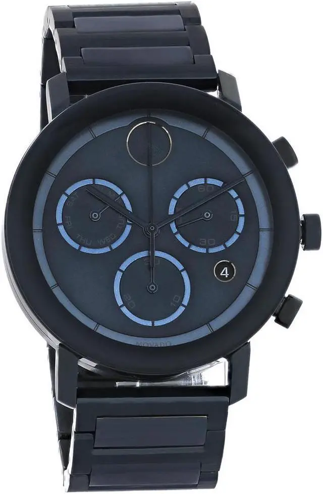 Alt view image 2 of 7 - Movado Men's Bold Blue Dial Watch - 3600683