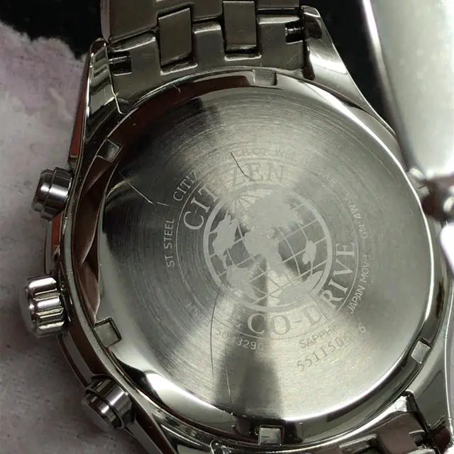 Alt view image 10 of 10 - Citizen Men's Sapphire 42mm Steel Bracelet & Case Eco-Drive Watch AT2141-52L