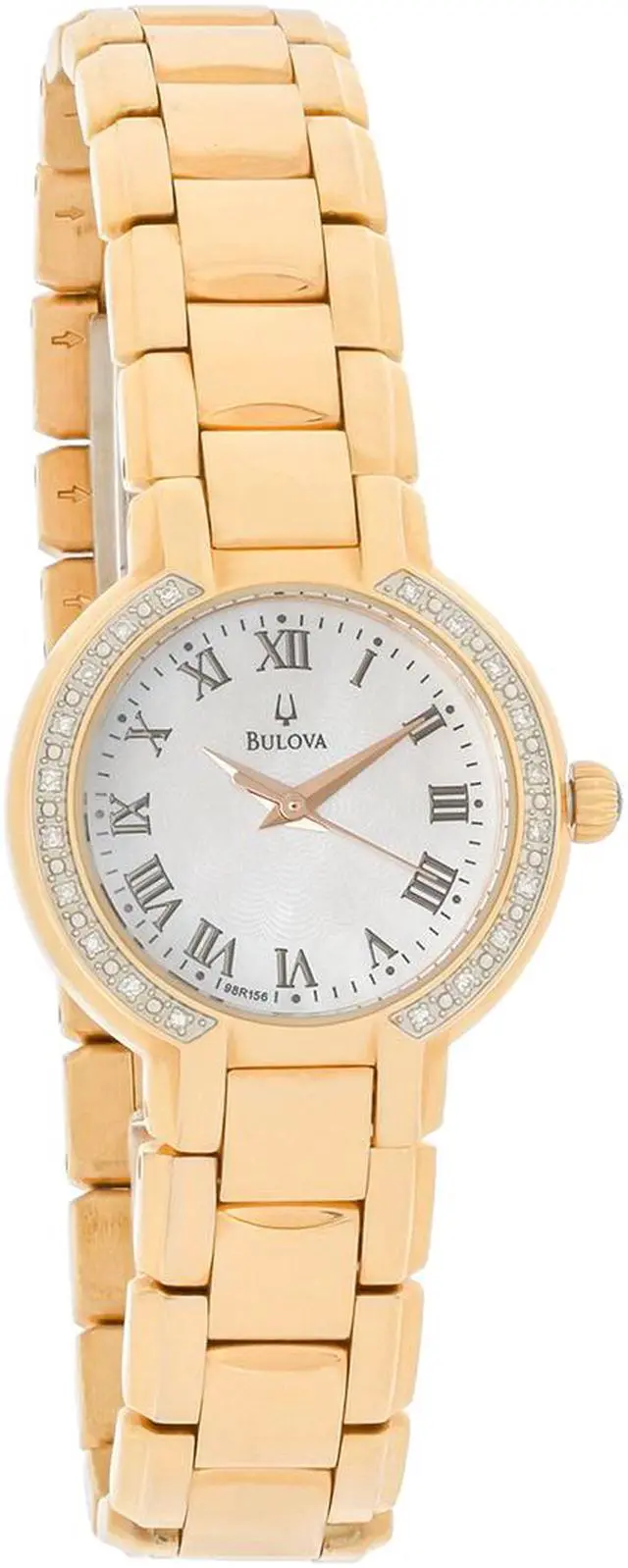 Alt view image 3 of 8 - Bulova Women's 98R156 'Fairlawn' Rose Gold-Plated Stainless Steel Quartz Watch