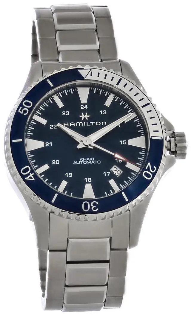 Alt view image 3 of 9 - Hamilton H82345141 Khaki Navy Scuba Auto Men's Watch 40mm Stainless Steel