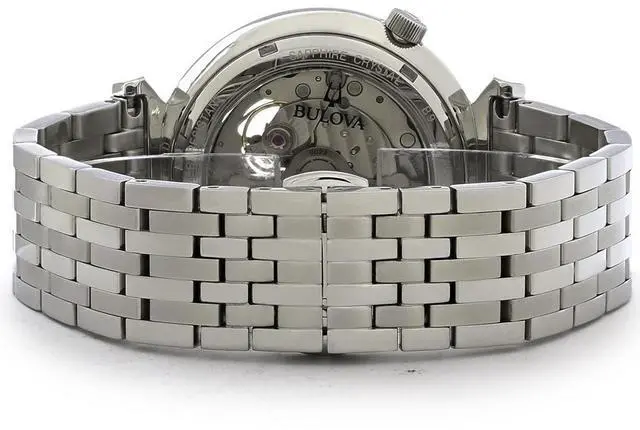 Alt view image 2 of 4 - Bulova Regatta Mens Stainless Steel Silver Dial Automatic Watch 96A235