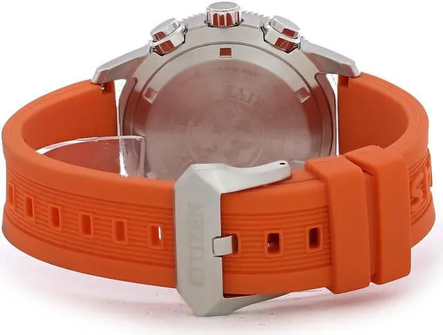 Alt view image 5 of 6 - Citizen Eco-Drive JR4061-00F Promaster Sailhawk Orange Rubber Solar Men's Watch