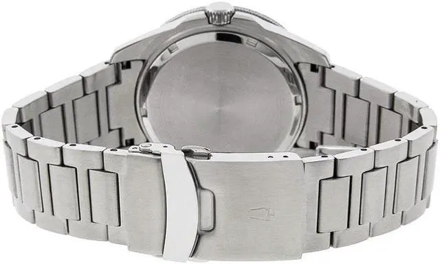 Alt view image 9 of 12 - Bulova 98B203 Marine Star Silver-Tone Steel Black Dial Men's Watch