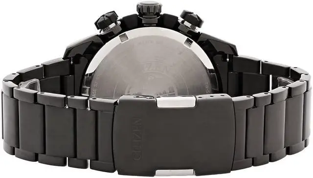 Alt view image 6 of 8 - Men's Black Citizen Eco-Drive Ecosphere Chronograph Watch CA4184-81E