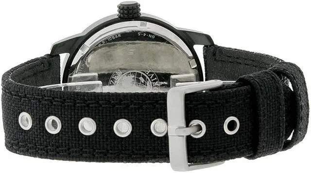Alt view image 6 of 14 - Citizen Eco-Drive Mens Day/Date Black Anodized Canvas Strap Watch BM8475-00F