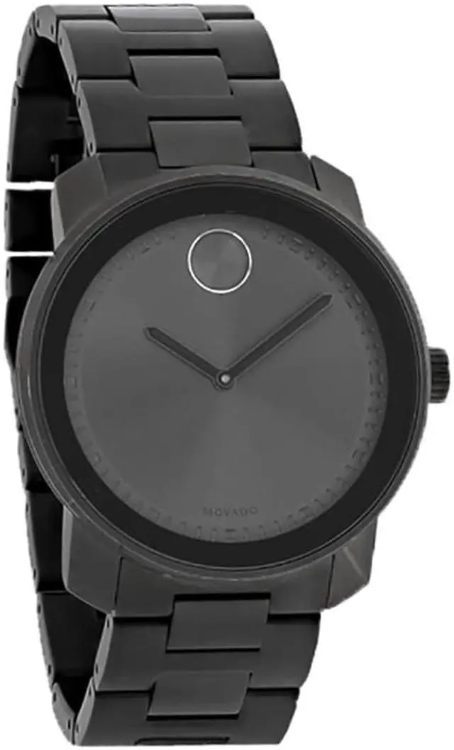 Alt view image 8 of 14 - Movado Bold Mens Grey ION Plated Stainless Steel Band Swiss Quartz Watch 3600259