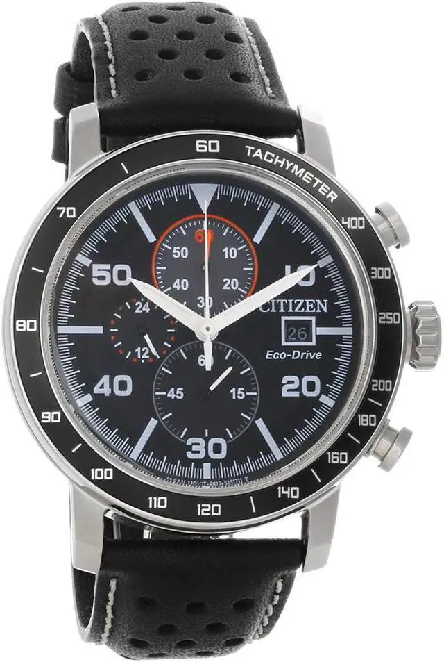 Alt view image 2 of 7 - Citizen Eco Drive Mens Brycen Chronograph Stainless Steel Watch CA0649-14E