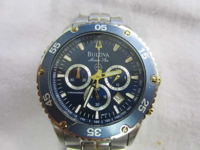 Alt view image 16 of 16 - Bulova Marine Star Mens Watch 98H37