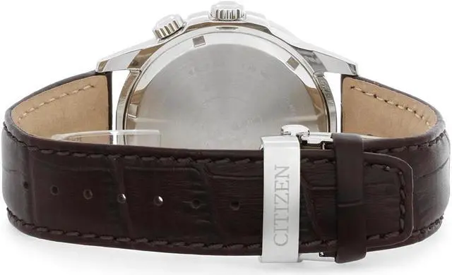 Alt view image 2 of 8 - Men's Citizen Calendrier Multifunction Brown Leather 44mm Watch BU2020-29X