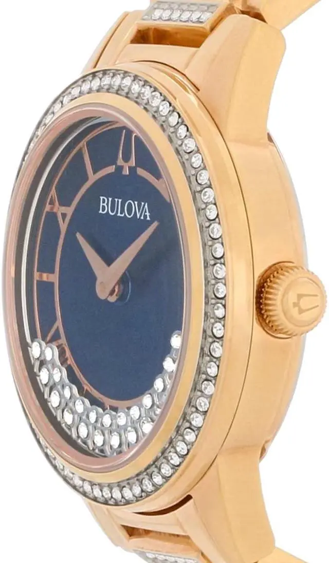 Alt view image 8 of 20 - Bulova Ladies TurnStyle Rose Gold Plated Stainless Steel Quartz Watch 98L247