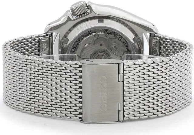 Alt view image 2 of 4 - Seiko SRPD67 5 Sports 24-Jewel Automatic Watch - Mesh/Gold