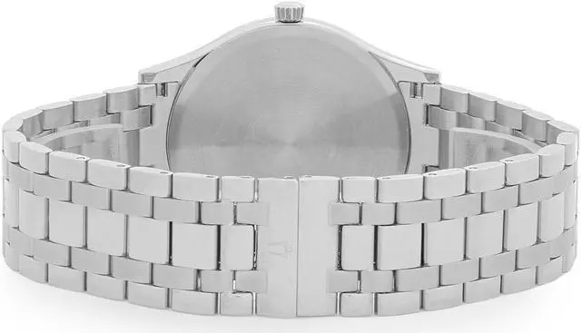 Alt view image 10 of 15 - Bulova Mens Charcoal Dial Stainless Steel Dress Quartz Watch 96B261