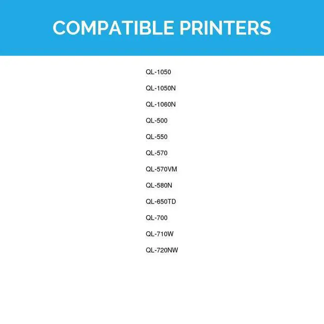 Alt view image 7 of 7 - LD © Compatible Brother DK-1209 Address Labels / 1.1 in x 2.4 in