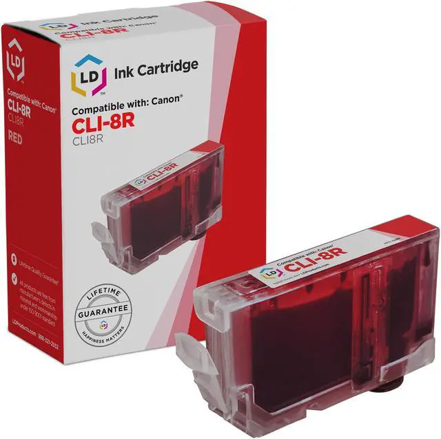 Main image of LD Compatible Replacement for Canon CLI8R Ink Cartridge Includes: 1 Red 0626B002