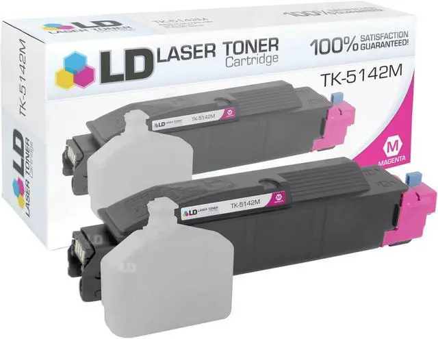 Alt view image 7 of 12 - LD Compatible Toner Cartridge Replacement for Kyocera TK-5142 (Black, Cyan, Magenta, Yellow, 4-Pack)