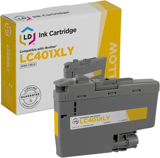 Main image of LD Products Compatible Ink Cartridge Replacement for Brother LC401XL LC401 XL Yellow High Yield Ink for use in Printer MFC-J1010DW MFC-J1012DW MFC-J1170DW