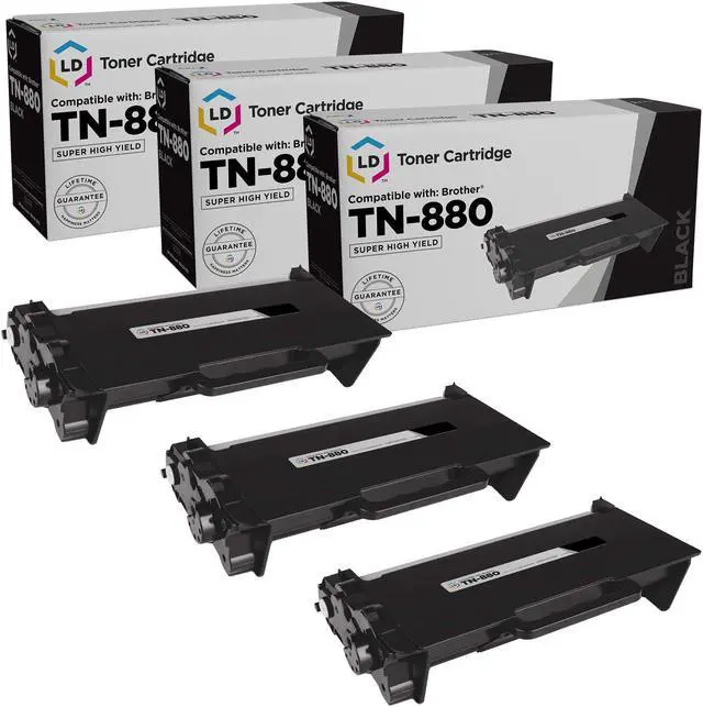 Main image of LD Products Compatible Toner Cartridge Replacement for Brother TN880 Super High Yield (Black, 3-Packs)